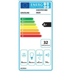 Davoline Chester 060 IX Απορροφητήρας Καμινάδα 60cm Inox Davoline Chester 060 IX Απορροφητήρας Καμινάδα 60cm Inox